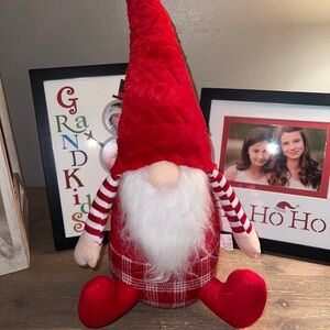 Charming Holiday Gnome with Red Hat